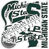 Desert Cactus Michigan State University Sticker Michigan State Spartans Vinyl Decal Laptop Water Bottle Car Scrapbook Sheet (Type 2-3)