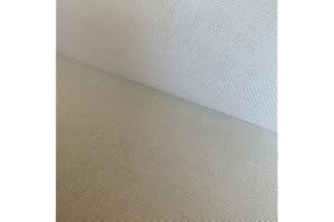 SEWCRANE 32CT Evenweave Cloth Embroidery Cross Stitch Fabric, Snow White, W59 x L39
