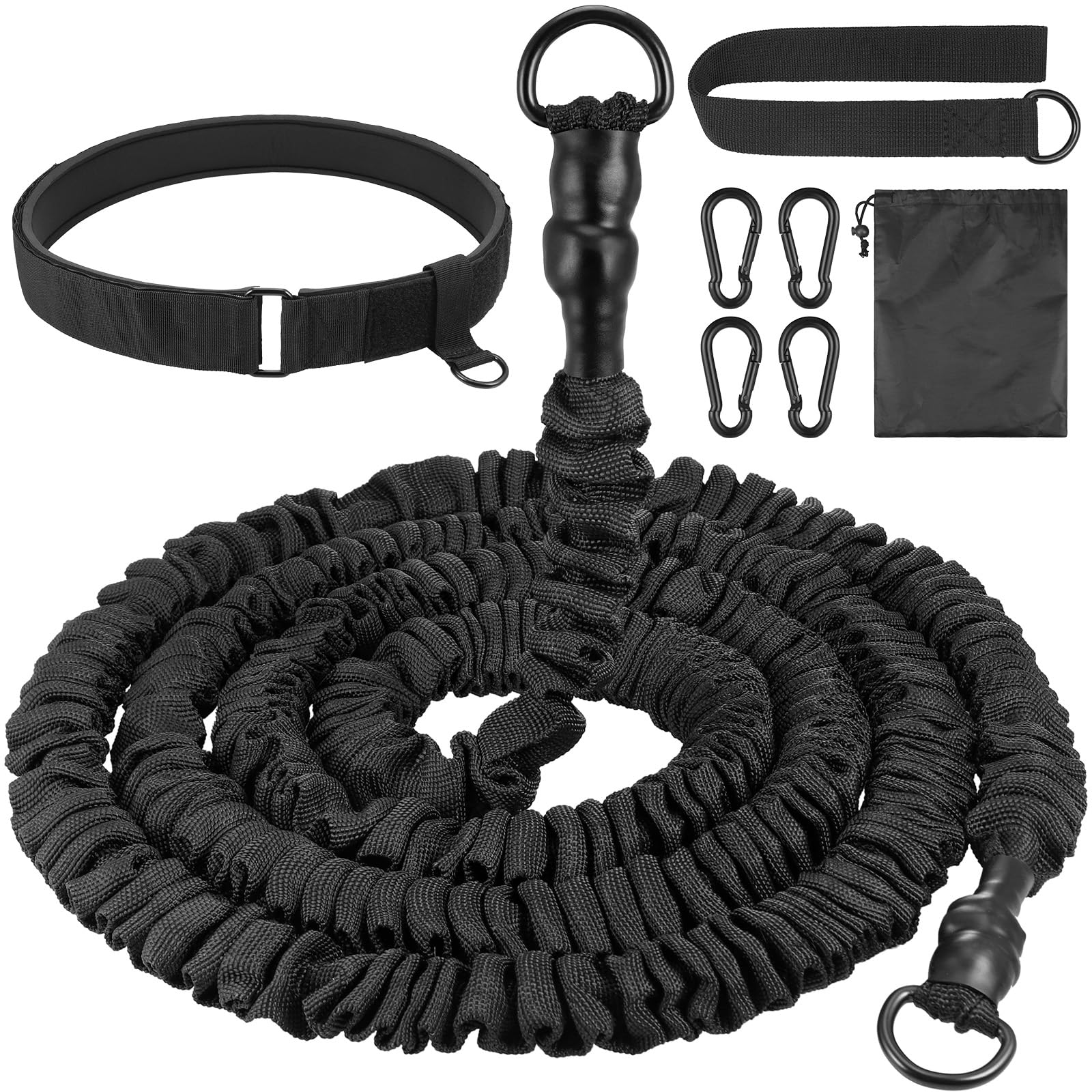 Zocipro Swimming Training Belt, Swim Belt 2.5-7.5M, Stationary Swimming Tether with Strap and Adjustable Belt, Swimming Resistance Belt for Adults, Kids, Swimming Pool, HBT-SOS019