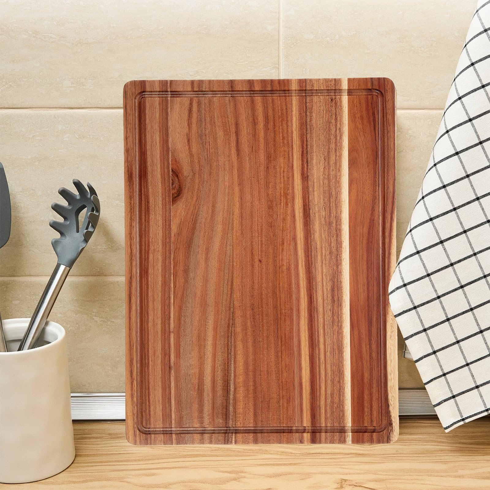 20 Inch Large Acacia Wood Cutting Board 1.5
