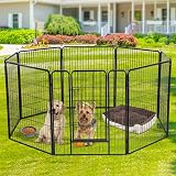 Yaheetech 4-Panel Heavy-Duty Dog Playpen 100cm High for Indoor Outdoor Use view 2