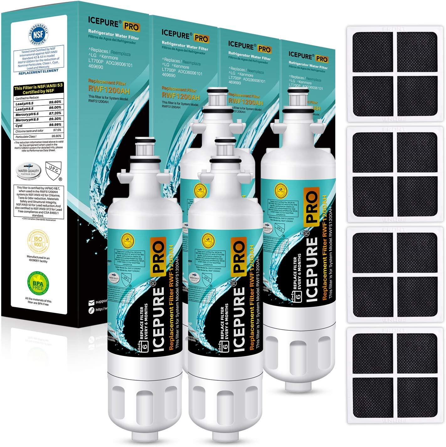 ICEPURE PRO ADQ36006101 469690 NSF 53 Certified