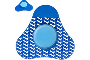 KLEAN TINKLE Anti-Splash Long Bristle Urinal Sea Breeze Scented Deodorizing Screens With Intergraded Urinal Cake Block Powerful Cleaning Bio Enzymes, Good For Public Restrooms, Office Buildings, Restaurants (1)