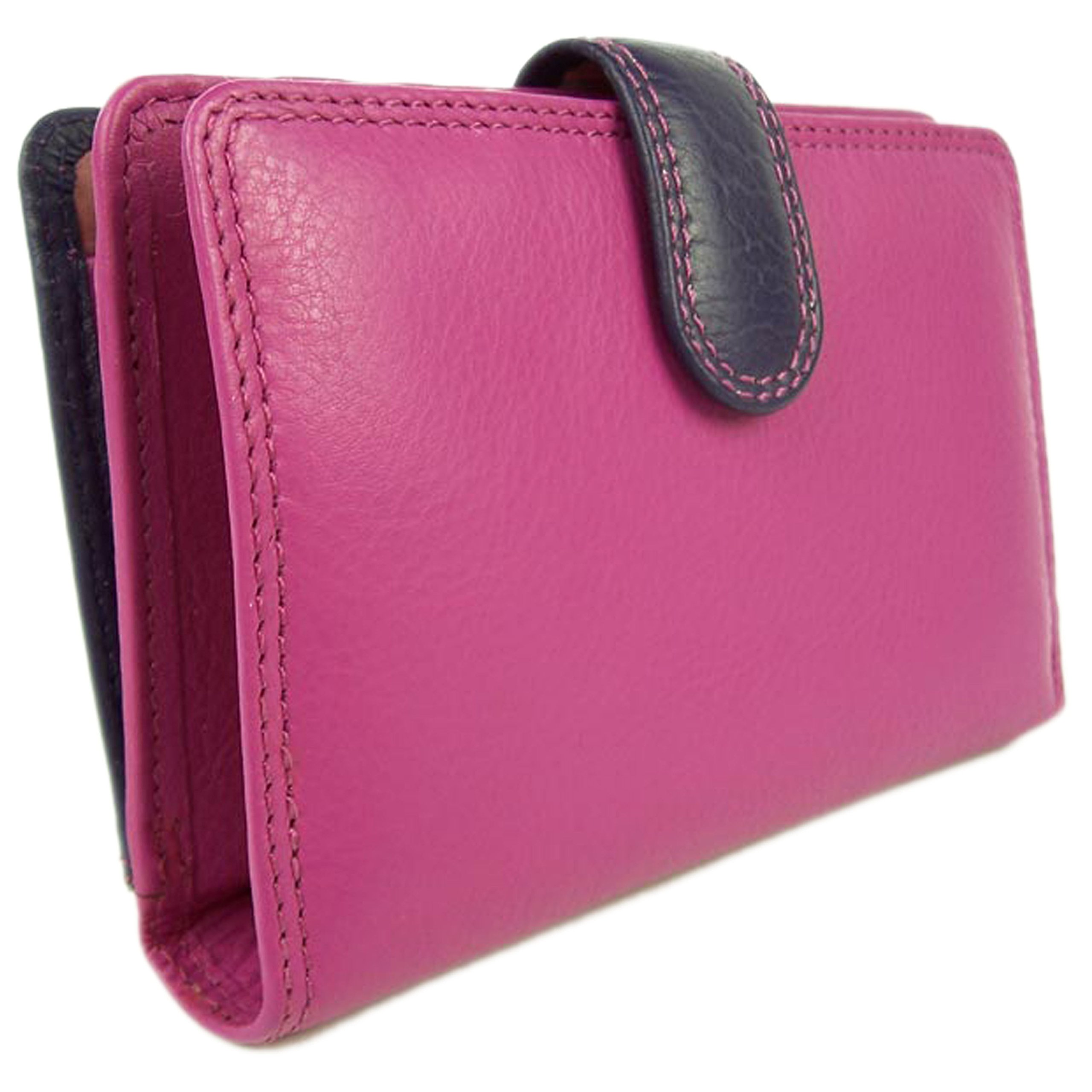Visconti Quality Ladies Soft Leather Purse Wallet Gift Boxed - Berry