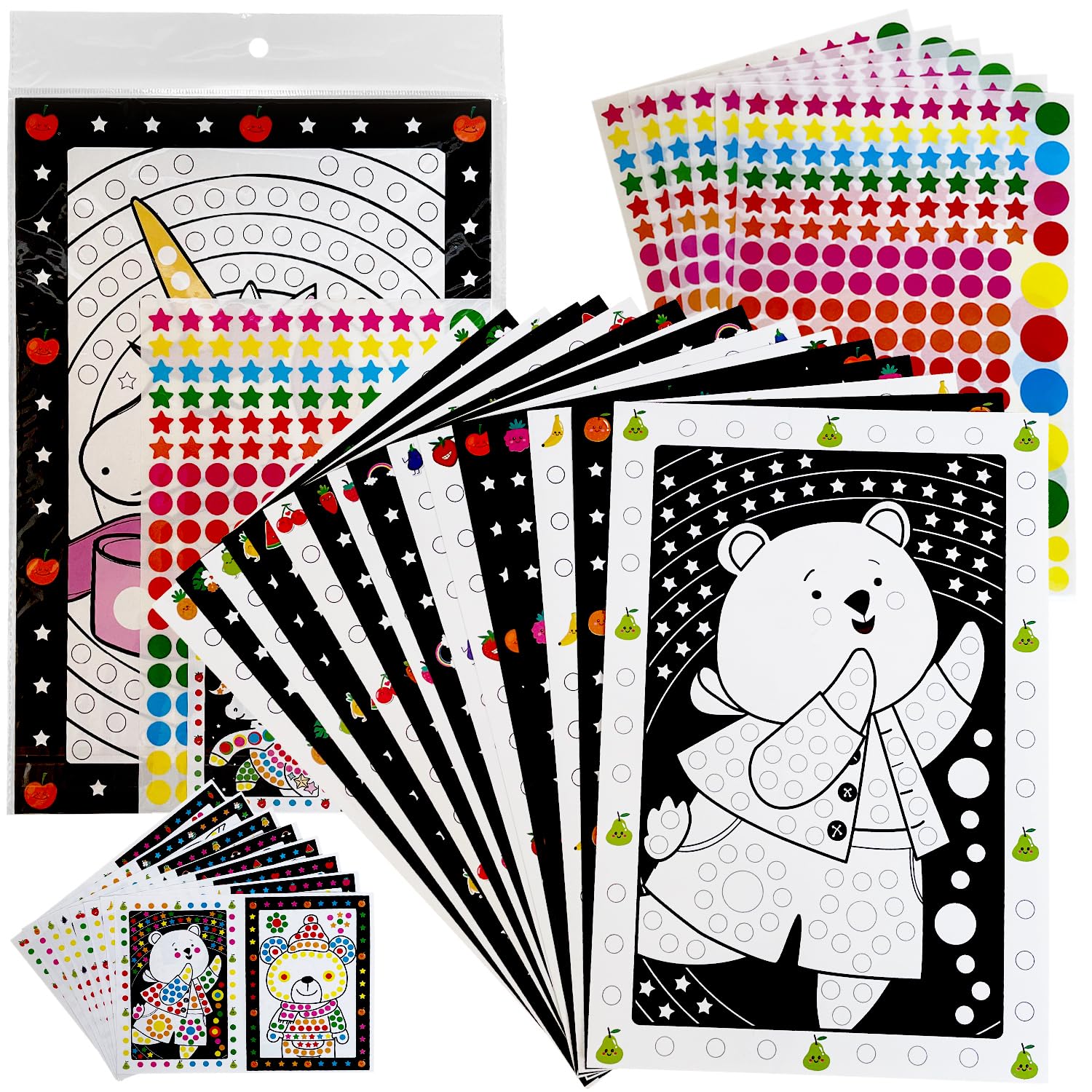 モンテッソーリシール 子供が静かに集中 【安全試験合格】 現役保育士監修 個包装24種類 HST factory商品画像