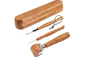 Savina Set 4 - Tailor Clapper/Seam Roller/Stiletto/Seam Rippers for Sewing - Wooden Sewing Quilting Tools