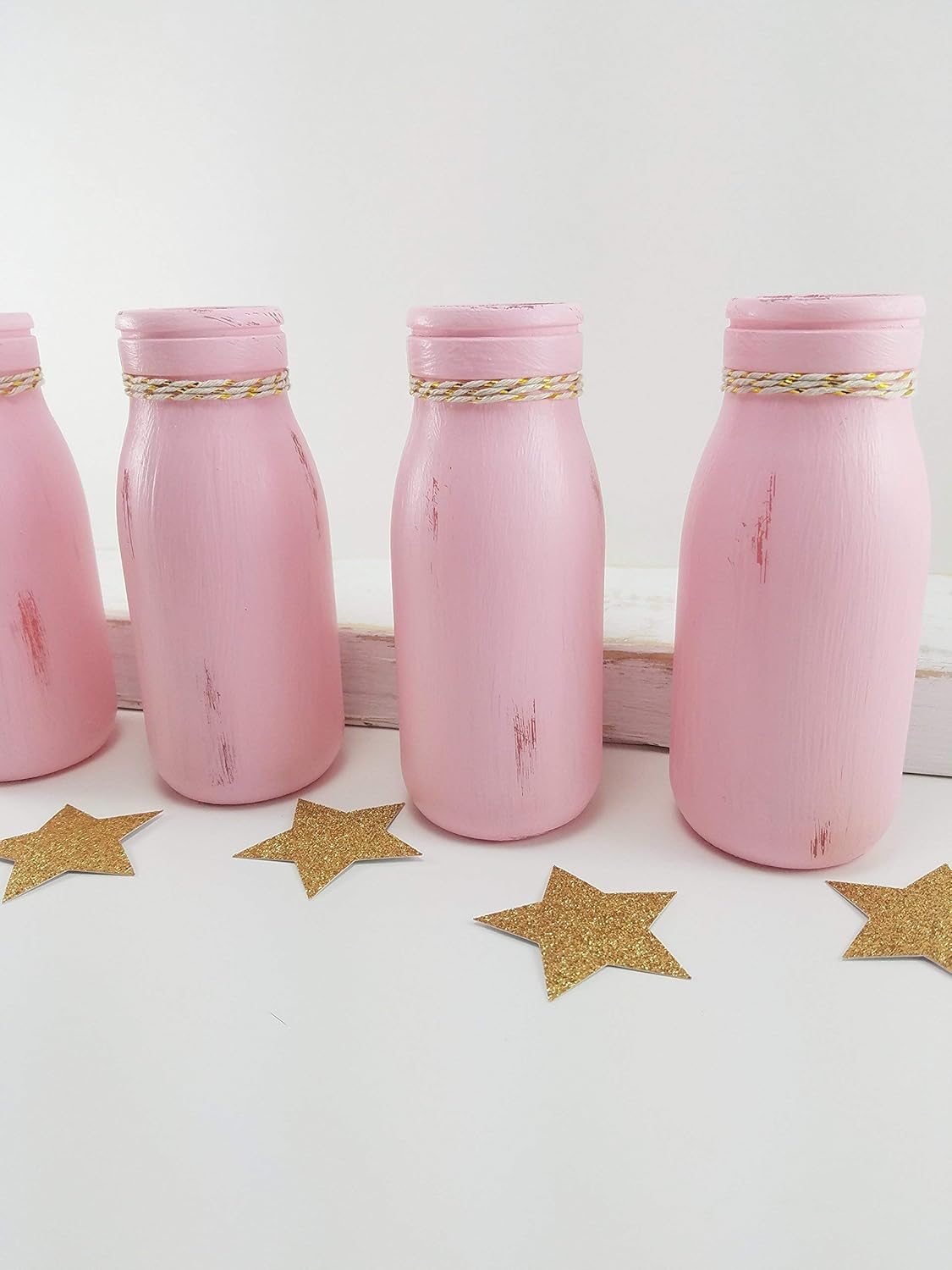 Amazon Com Baby Shower Centerpiece Milk Bottles Set Of 6 Baby