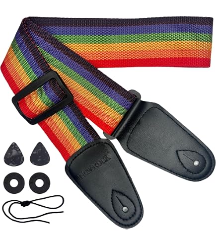 Sangle De Guitare D'Addario Deluxe En Coton - Réglable 89-151 Cm