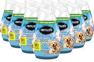 Renuzit Gel Air Freshener, Pure Breeze, 3 Pack, 4 Count, 12 Total Air Fresheners