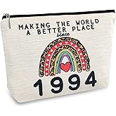 Happy 31st Birthday Gifts for Her Women, 1994 Dirty 31 Year Old Birthday Decorations Makeup Bags for Coworker, Wife, Sister, Best Friend Female, Mothers Day, Christmas Party, Cosmetic Travel Pouch