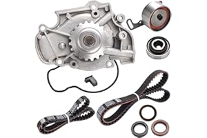 Nakuuly Timing Belt Kit with Water Pump Compatible with 1994-2002 Honda Accord, 1998 Odyssey, 1997-1999 Acura CL, 1998-1999 Isuzu Oasis 2.2L 2.3L L4 SOHC 16V Engine F22B1 F23A1 F23A4 F23A5 F23A7