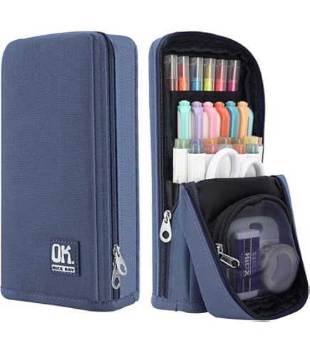 NEORAH Pen Pouch Large Capacity Pencil Bag Handmade Italian