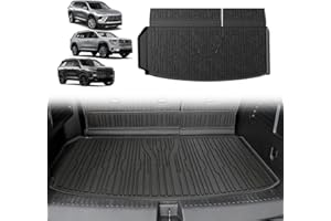 TripleAliners Trunk Floor Mat All Weather Liner Compatible with 2024+ GMC Acadia/Chevy Traverse & 2025 Buick EnclaveAccessori