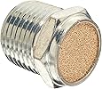 Parker 047040004 Sintered Bronze Breather Vent, 1/4 " NPT Male, 0.63" Length, 150 psi