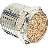 Parker 047020002 Sintered Bronze Breather Vent, 1/8" NPT Male, 0.44" Length, 150 psi