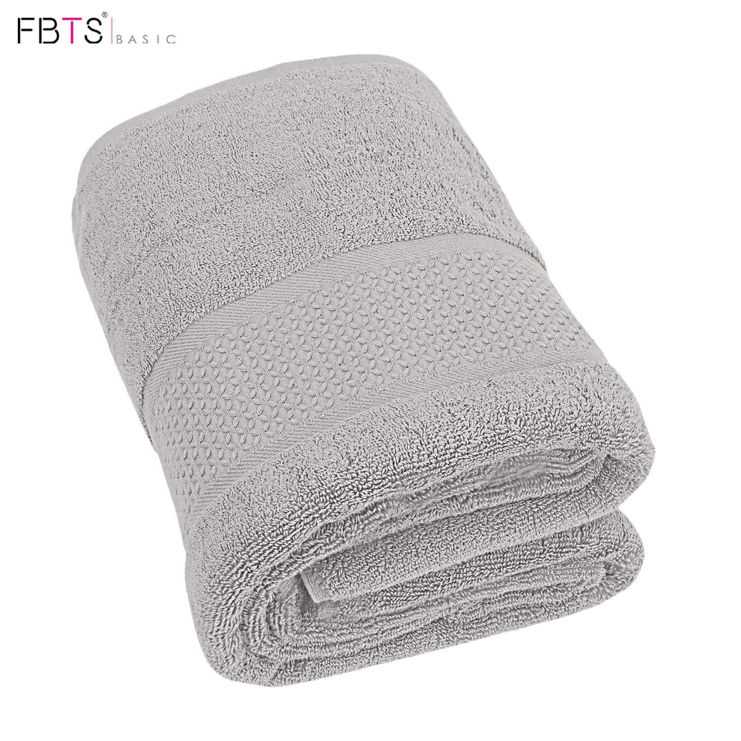 FBTS Basic Bath Sheets Grey 59x31 Inch Luxury Towels Highly Absorbent Extra Soft Professional Grade Five-Star Hotel Quality