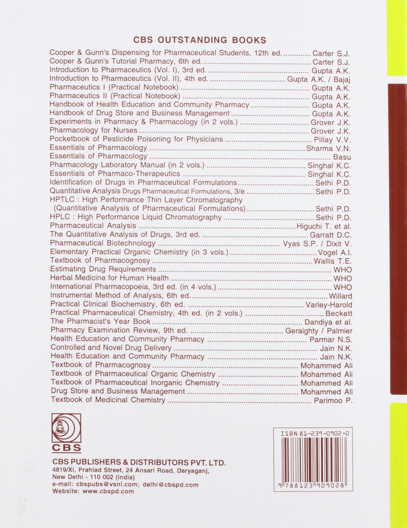 COOPER AND GUNNS DISPENSING PHARMACY PDF