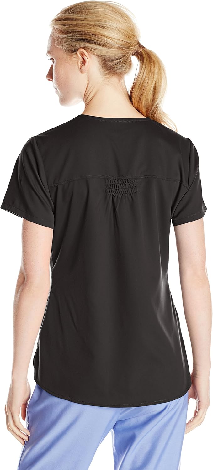 Barco Grey's Anatomy Women's 71166 Two Pocket V-Neck Scrub Top With Shirring Back: Clothing