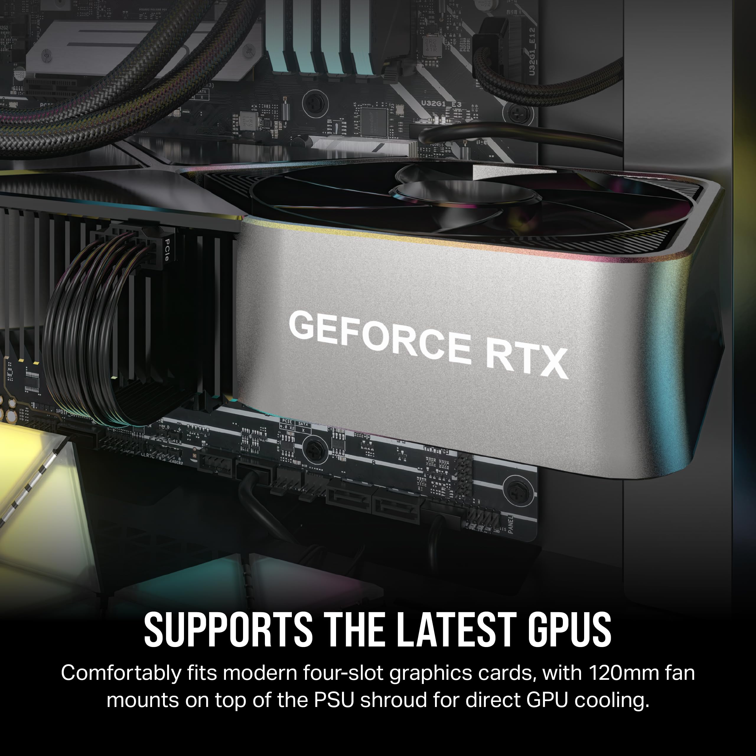 Corsair 3000D Rgb Airflow Mid-Tower Pc Case – 3X Ar120 Rgb Fans – Three-Slot Gpu Support – Fits Up To 8X 120Mm Fans – High-Airflow Design – Black - View 6