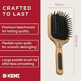 KENT PF19 Large Paddle Detangling Hairbrush for Thick Long Hair view 6