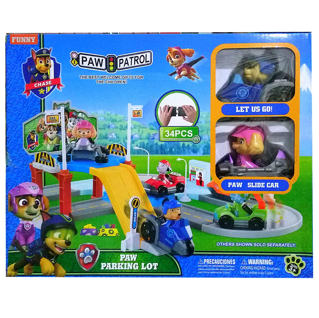 paw patrol parking lot