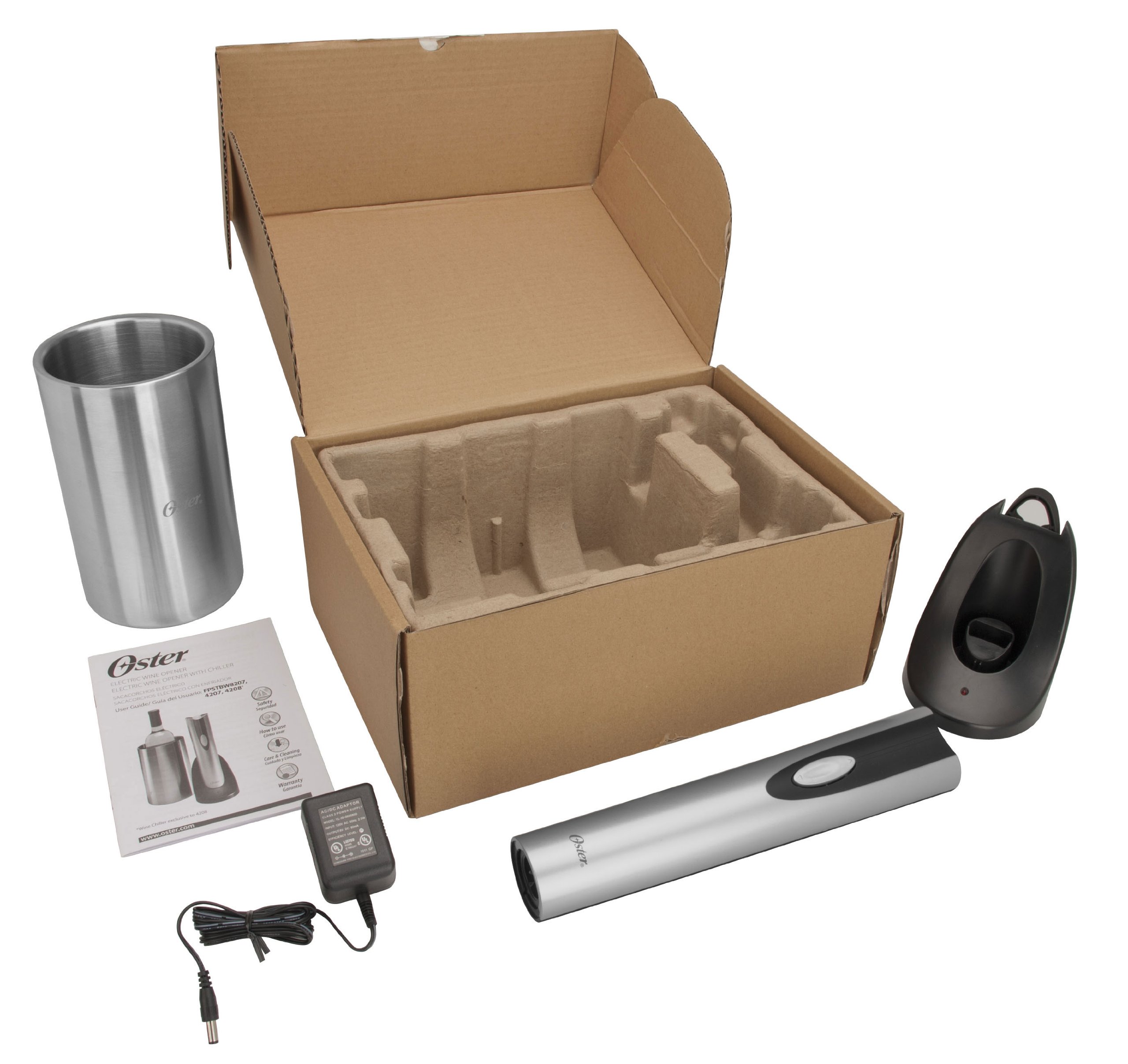 Oster Rechargeable and Cordless Wine Opener with Chiller 34264452923 eBay