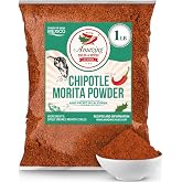 Chipotle Chili Powder 1LB Bulk Ground Smoky Pepper Seasoning BBQ Rubs | Medium high heat from smoked jalapeno. Use in marinades, salsa, adobo, wings &amp; grilled meats. All natural. Resealable bag.