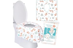 Logie & Gray Kids Disposable Toilet Seat Covers 20 Pack – Extra Large, Complete Hygienic Protection, Travel-Friendly, Disposa