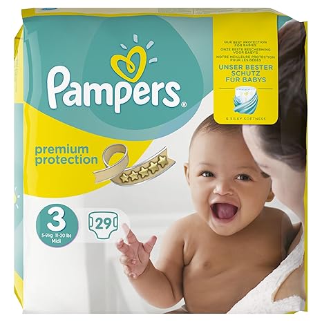 Pampers Premium Protection Größe 3 Midi 5-9 kg Tragepack