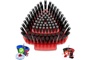 FATMASS Upgraded Spin Mop Replace Scrub Mop Brush Compatible with O Cedar 2 Tank RinseClean, Great for Kitchen, Deck, Bathroom and Shower Floor Scrubber (1 Pack)