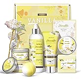 Gifts for Women, Birthday Gifts for Women, Bath and Body Gifts Set, Vanilla Spa Gift for Self Care,Thank you Relaxing Bath Sets for Mom, Girlfriend, Sister, Female Friends, Coworker