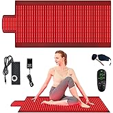 Red Light Therapy Mat for Body, 72.8"x 33" Red and Infrared Light Therapy Blanket with 660nm & 850nm Dual Wavelengths, 1370 LEDs Infrared Light Therapy for Full Body Pain Relief, Improved Sleep