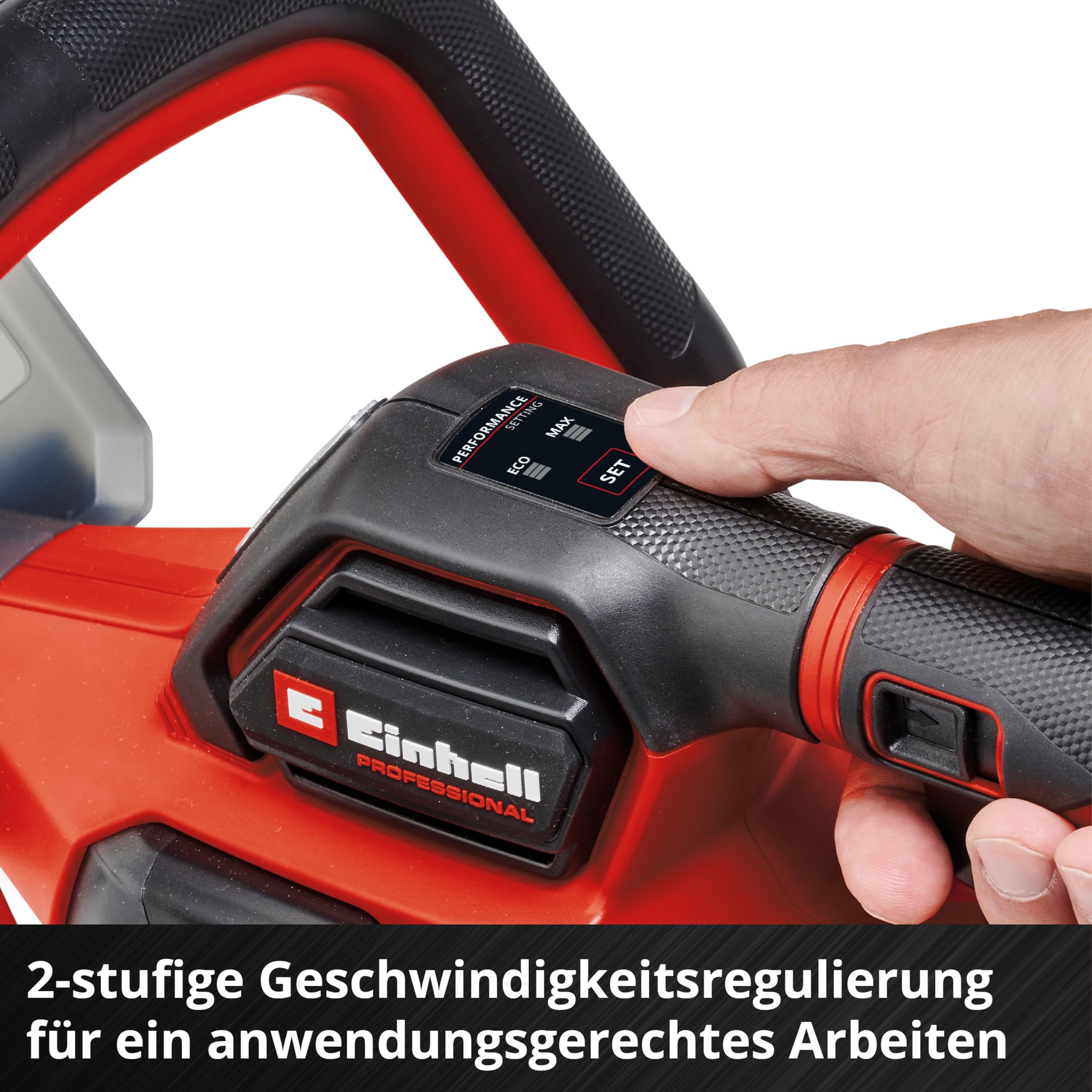 Einhell Professional Akku-Heckenschere GP-CH 18/61 Li BL-Solo Power X-Change (18 V, Brushless, Schnittlänge 61 cm, Anti-Blockier-System, inkl. Köcher, ohne Akku) 8