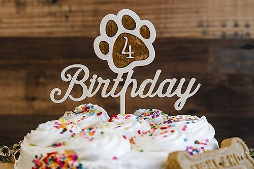 paw print cake decorations