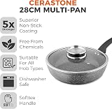 Tower Cerastone Forged Multi-Pan 28 cm Non-Stick Graphite with Infuser Lid view 2