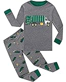 Little Boys Pajamas Garbage Truck 100% Cotton Long
