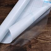 Heroad Brand Clear Self Adhesive Shelf Liner Clear Contact Paper Adhesive Film Peel and Stick Protect Contact Paper for Drawer Liner Transparent Easy Apply Waterproof Multipurpose Vinyl Film 17.7&rdquo;x5ft