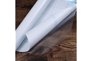 Heroad Brand Clear Self Adhesive Shelf Liner Clear Contact Paper Adhesive Film Peel and Stick Protect Contact Paper for Drawer Liner Transparent Easy Apply Waterproof Multipurpose Vinyl Film 17.7”x5ft