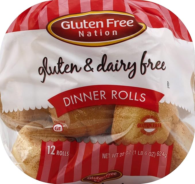 Gluten Free Dairy Free Dinner Rolls 72count (case of 72 Dinner Rolls