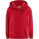 Arshiner Boy's Hooded Sweatshirts Long Sleeve Hoodies Kids Quarter Zip Pullover with Kangaroo Pocket 5-14Y