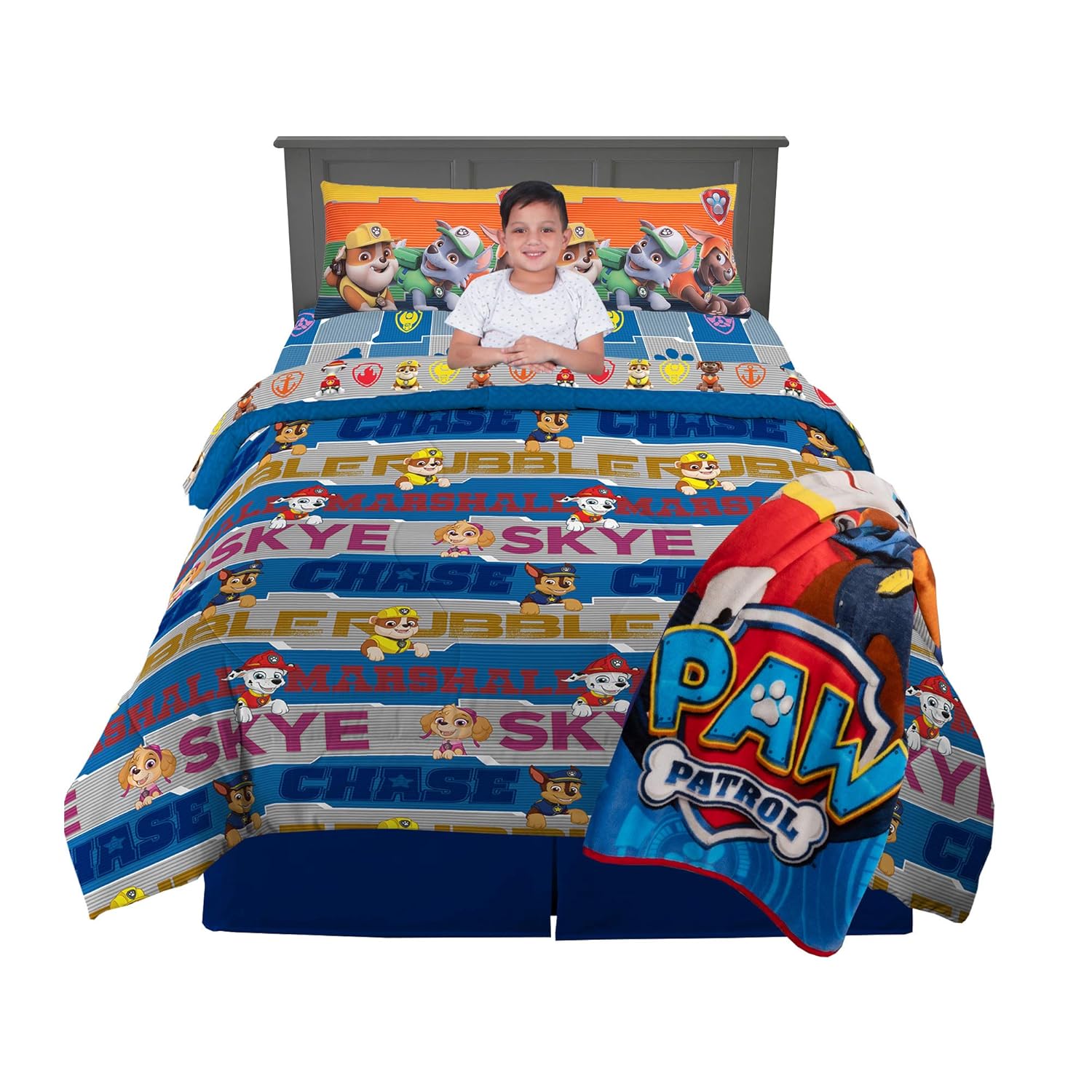 paw patrol cot bed duvet set