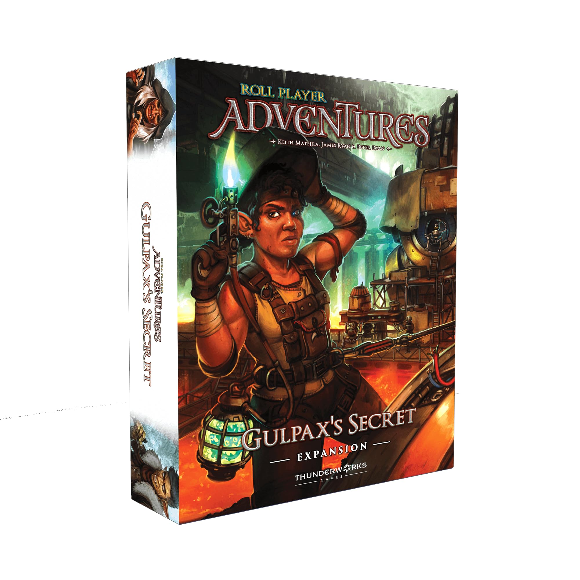 Thunderworks Games Roll Player Adventures: Gulpax's Secret Expansion -Thunderworks, Narrative Board Game, Age 14+, 1-4 Players, 90-150 Min