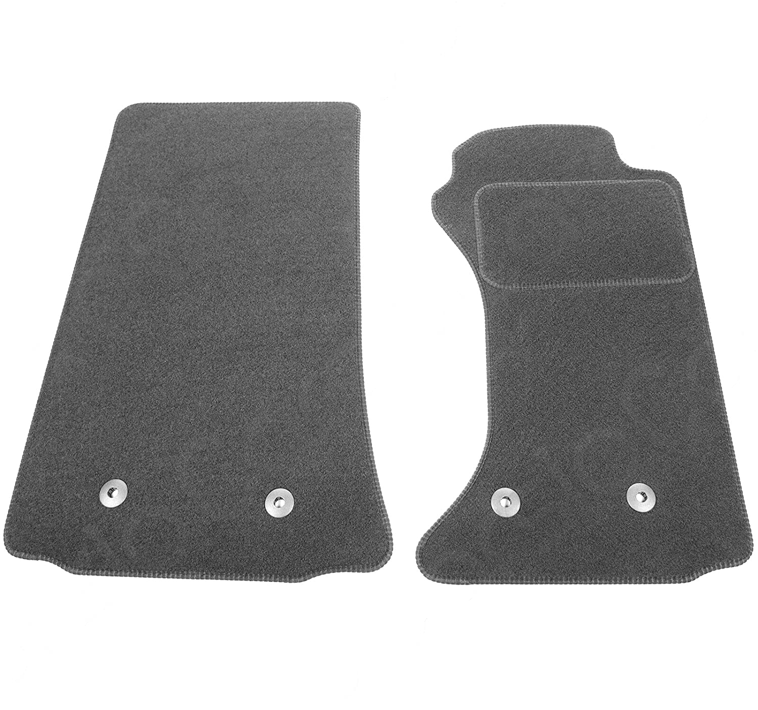 Carsio Carpet Car Mats For Mazda MX5 2006 to 2014 2 Piece Set Tailored Fit Floor Mat Complete Accessory Black Custom Fitted - All Weather, Anti-Slip Backing & Black Trim