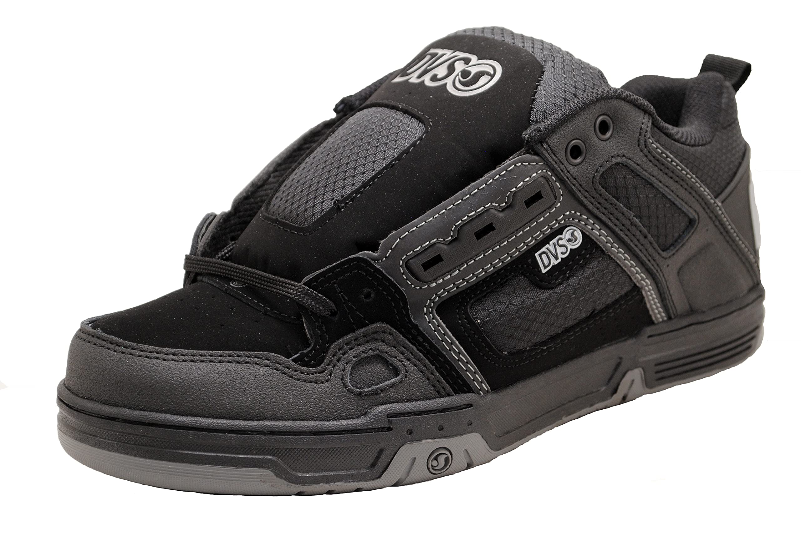 DVS Men's Skateboarding Shoes, Black Refl Charcoal Nubuck, 5 Medium US Image