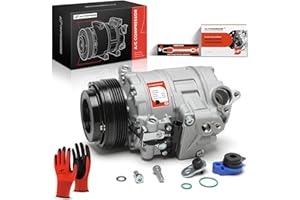 A-Premium A/C Compressor with Clutch Compatible with BMW 323i 1999-2000, 325xi 2001-2005, 328i 1999-2000, 330i 2001-2006, 525