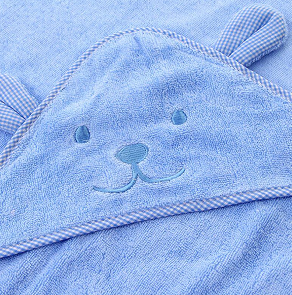 Bebe Puericulture Bleu Fablcrew Serviette De Bain A Capuche Peignoir Sortie De Bain Couverture En Coton Imprime Forme Ours Pour Bebe Fille Ou Garcon Et Enfants Toilette De Bebe