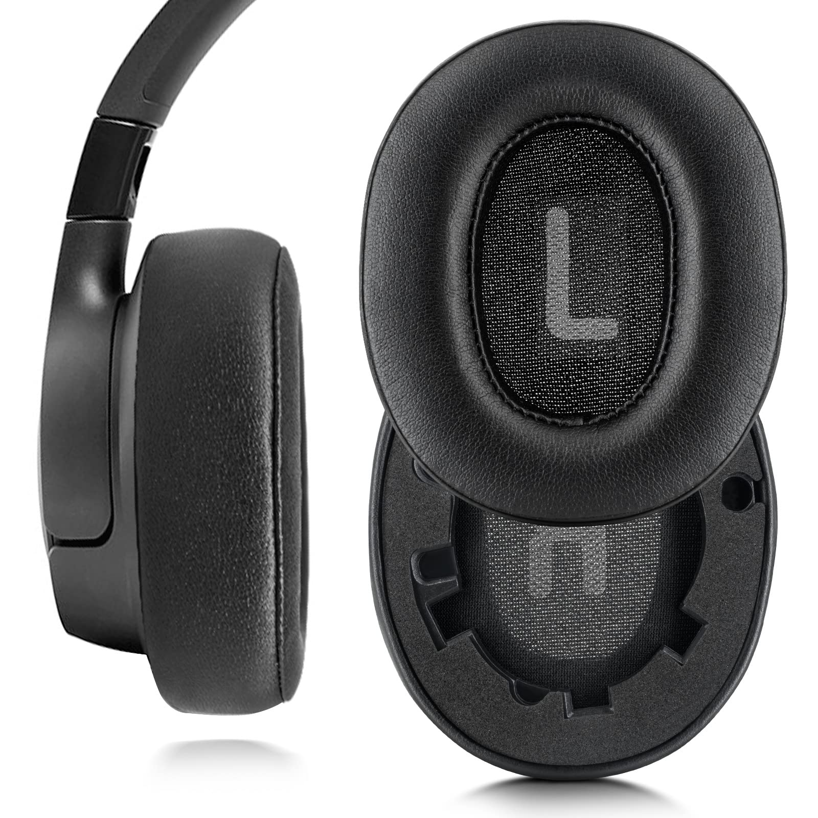 Replacement Earpads Ear Cushions For JBL TUNE 700BT 700BTNC 750 BT 750BTNC Headphones (black)
