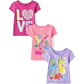The Children's Place Baby-Girls and Toddler Assorted Everyday Short Sleeve Graphic T-Shirts,multipacks