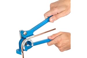 LSR LORESO LORESO Tube Bender, Tubing Bender 0-180 Degrees Pipe Bender - 3 In 1 Copper Bender for 1/4" 5/16" 3/8" Tubing Bending Tools- Manual Tubing Bender for Copper, Brass, Aluminum and Thin Steel Pipes