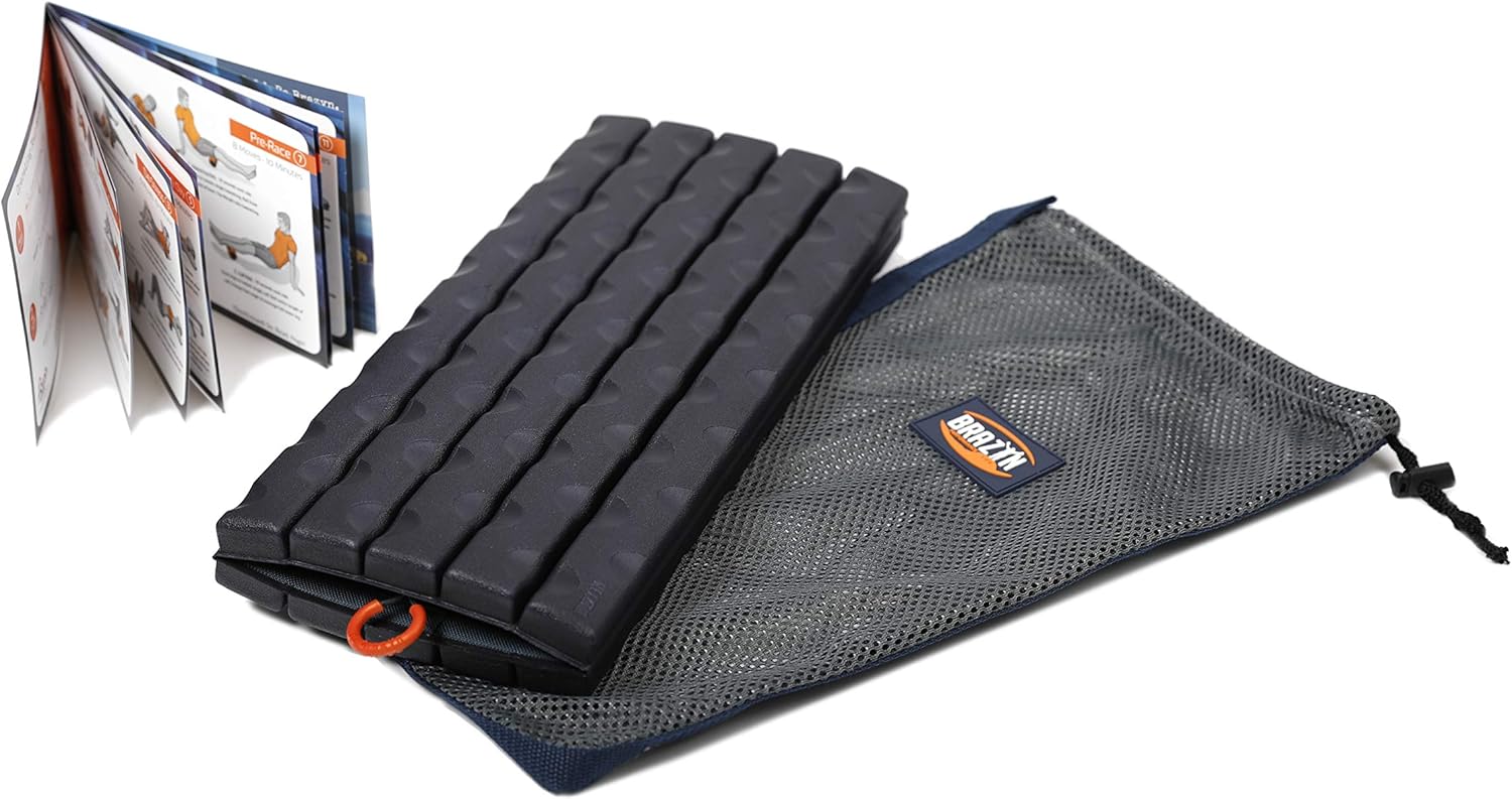 Brazyn Morph Bravo Foam Roller - for Home, Gym, Office, Travel, Athletes - Collapsible & Lightweight Roller for Trigger Point Massage, Myofascial Release & Back Pain Relief (Midnight Blue): Health & Personal Care